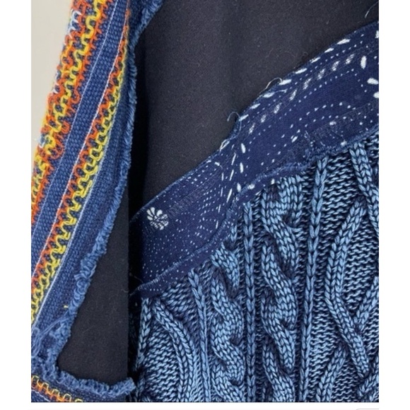 Free people Sammie combo sweater cardigan, Poncho with hood XS - Picture 13 of 14